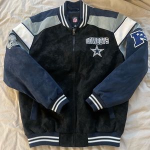Vintage NFL Suede Dallas Cowboys Bomber Jacket